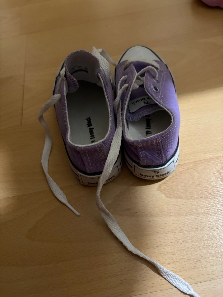 Mor Kız Çocuk Sneakers Velcro Bağcıklı - Görsel 3