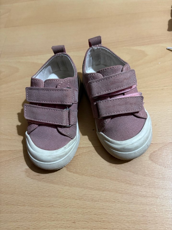 Kız Çocuk Pembe Cırt Cırtlı Spor Ayakkabı - Görsel 4