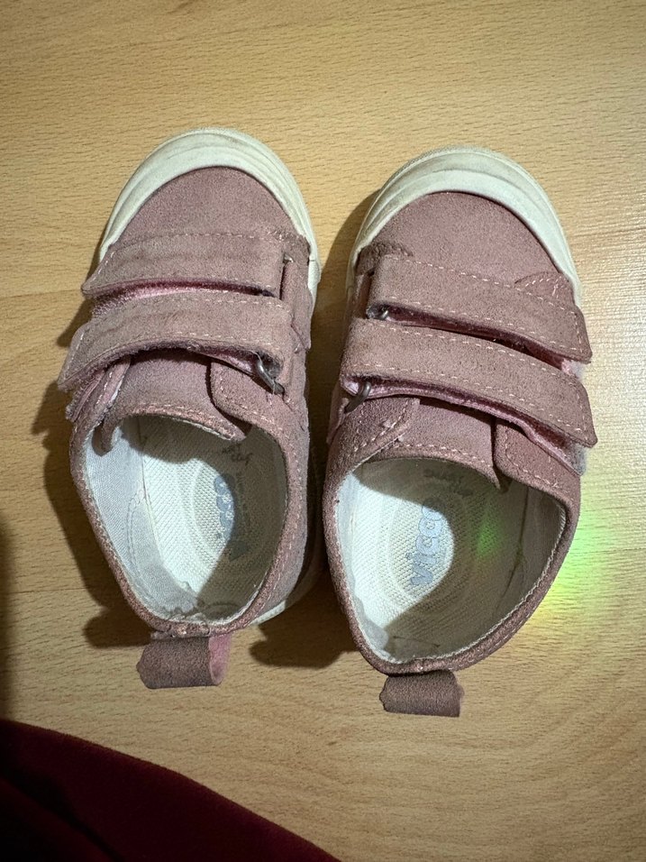 Kız Çocuk Pembe Cırt Cırtlı Spor Ayakkabı - Görsel 5