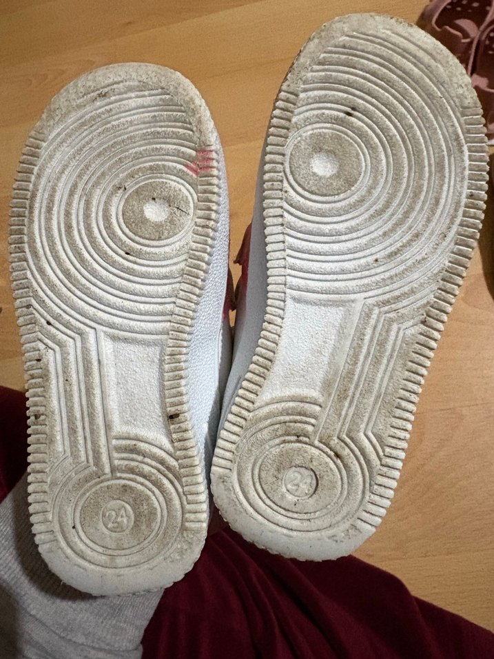 Kız Çocuk Pembe Beyaz Cırt Cırtlı Spor Ayakkabı - Görsel 4