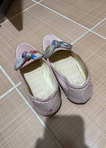 Pembe Fiyonklu Pastel Kadın Babet - Görsel 2