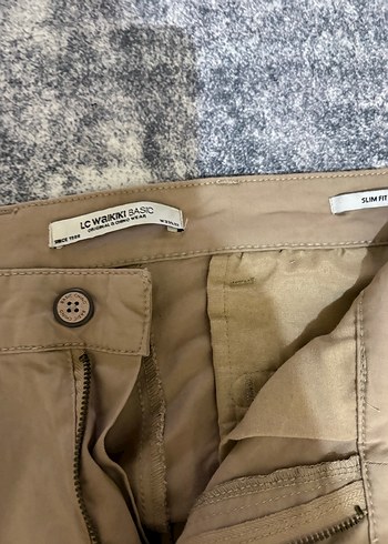 Bej Regular Fit Keten Erkek Pantolon - Görsel 2