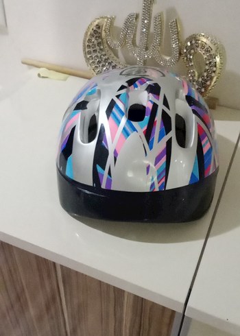 Renkli Desenli Biker Motosiklet Kaskı - Görsel 3