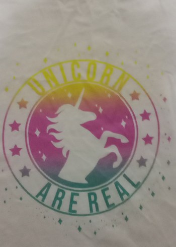 Kız Çocuk Çok Renkli Baskılı Tişört - Görsel 2