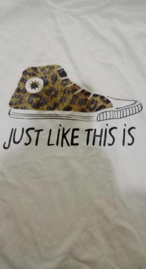 Kız Çocuk Beyaz Baskılı Tişört - Görsel 2