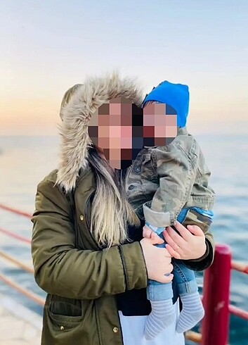 Zara tüylü mont 