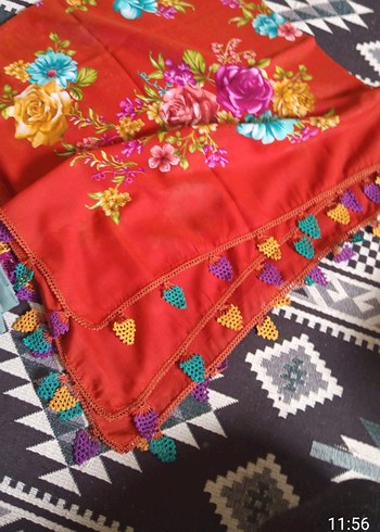 Renkli el yapımı tığ oyası - Görsel 3