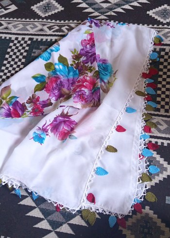 Renkli el yapımı tığ oyası - Görsel 8