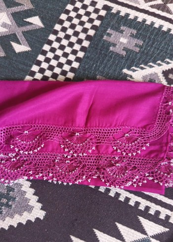 Renkli el yapımı tığ oyası - Görsel 2