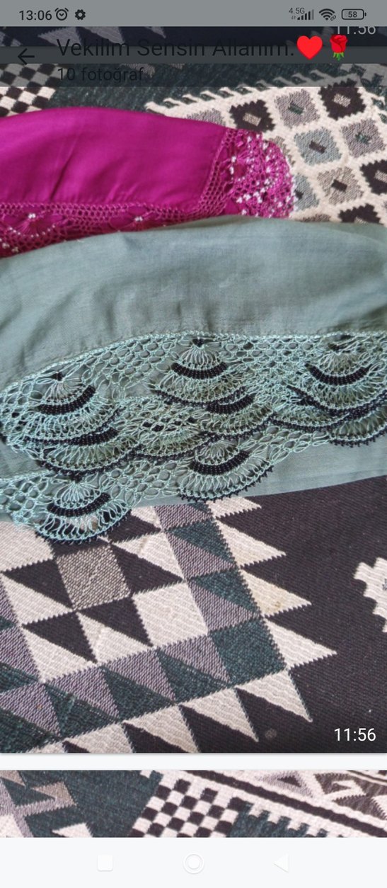 Renkli el yapımı tığ oyası - Görsel 4