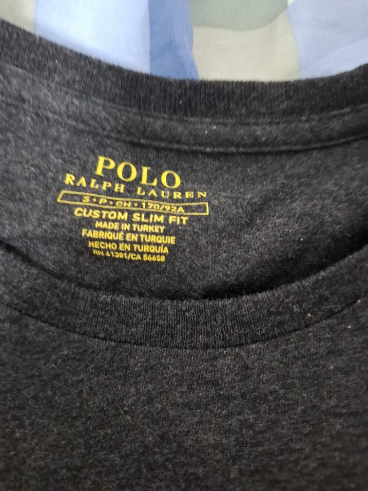 Erkek Gri Kısa Kollu Pamuklu Polo Tişört - Görsel 3