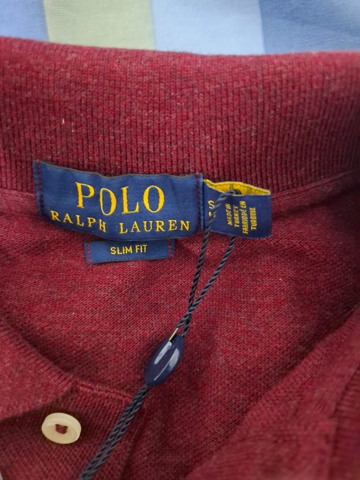 Bordo Erkek Polo Yaka Kısa Kollu Tişört Ralph Lauren - Görsel 4