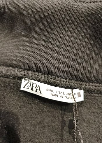 ZARA Yarım Fermuarlı Sweatshirt | Sıfır Etiketli | L Beden - Görsel 3