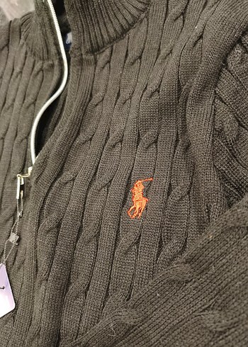 Polo Ralph Lauren Yarım Fermuarlı Triko Kazak | Etiketli - Görsel 2
