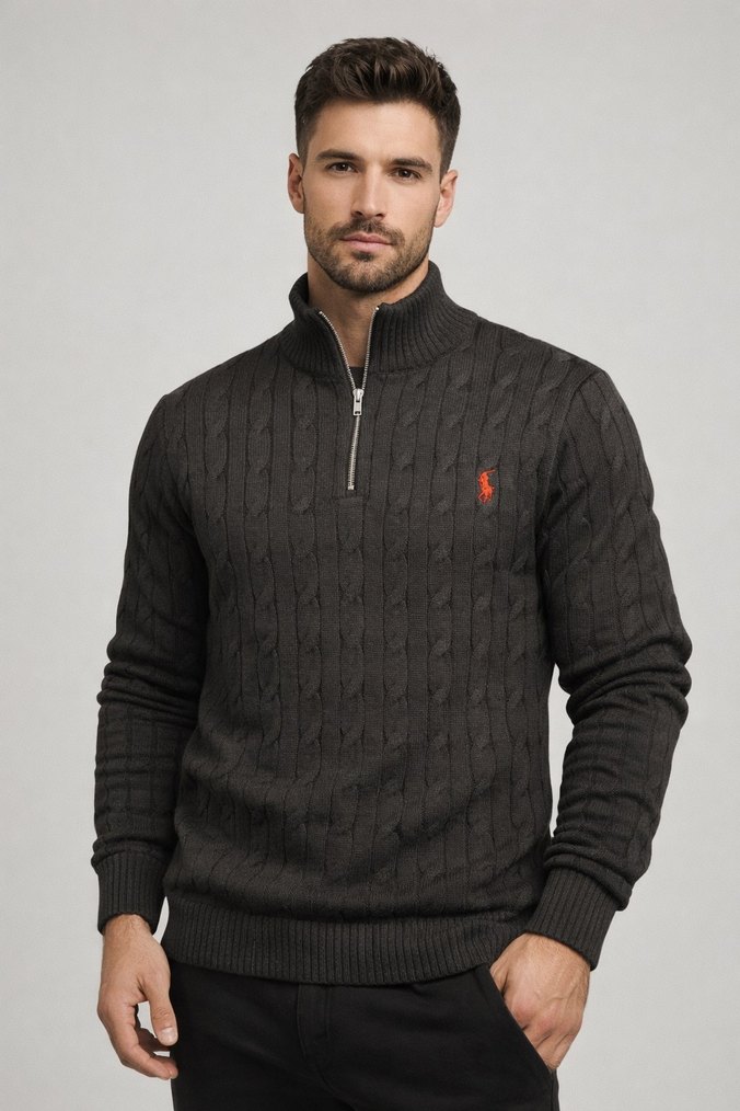 Polo Ralph Lauren Yarım Fermuarlı Triko Kazak | Etiketli - Görsel 4