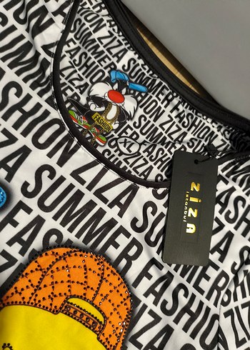 Renkli Baskılı Kız Elbisesi - Görsel 2