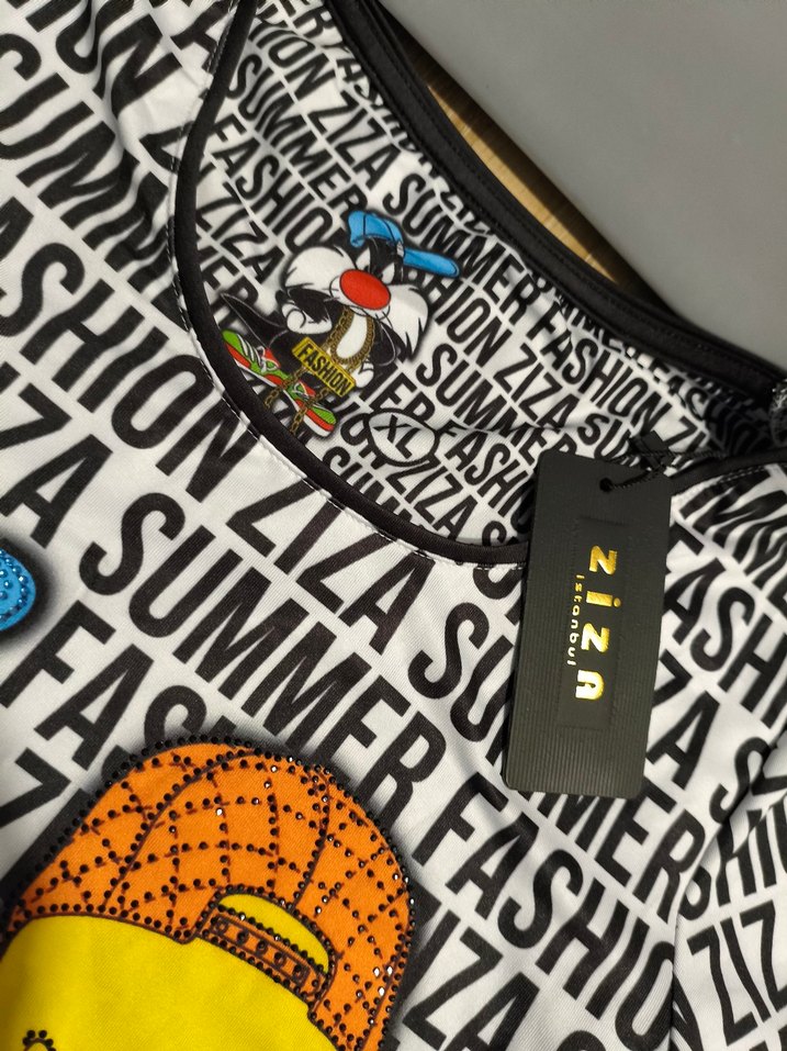 Renkli Baskılı Kız Elbisesi - Görsel 2