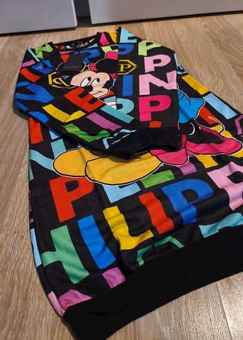 Renkli Mickey Baskılı Kadın Sweatshirt - Görsel 2