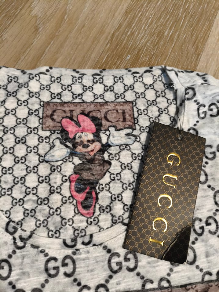 Taşlı Gucci Tişört - Görsel 2