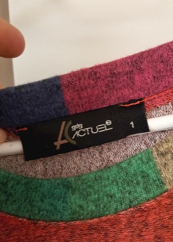 Çizgili Uzun Kollu Bohem Uzun Elbise - Görsel 2