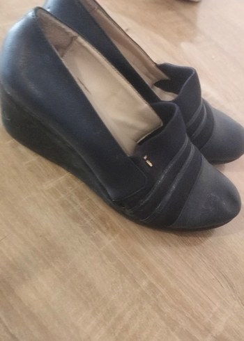 Mavi Kadın Klasik Dolgu Topuk Ayakkabı - Görsel 2