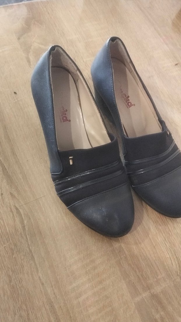 Mavi Kadın Klasik Dolgu Topuk Ayakkabı - Görsel 3