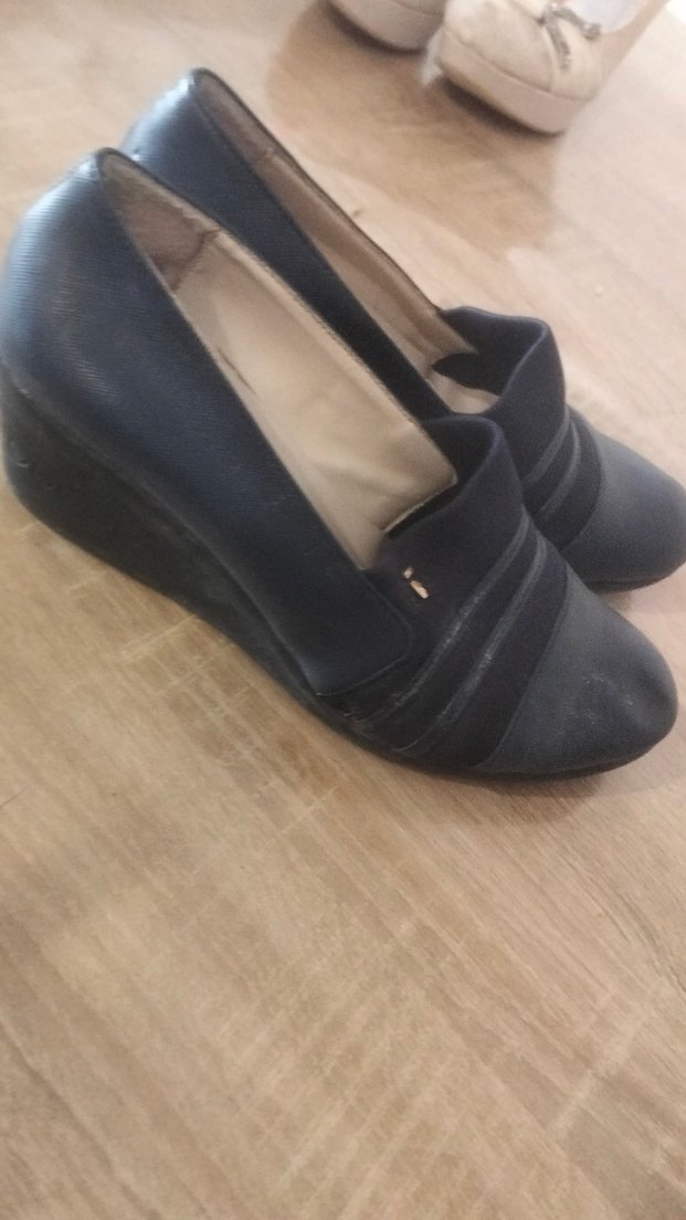 Mavi Kadın Klasik Dolgu Topuk Ayakkabı - Görsel 2