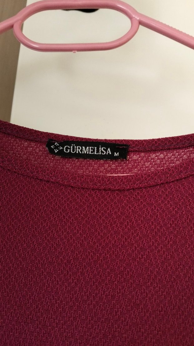 Bordo Çiçek Desenli Uzun Bohem Elbise - Görsel 3