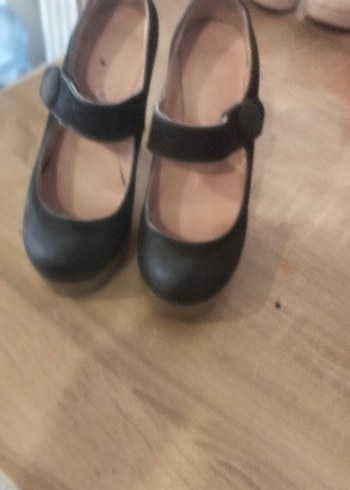 Siyah Platform Topuklu Kadın Stiletto - Görsel 2