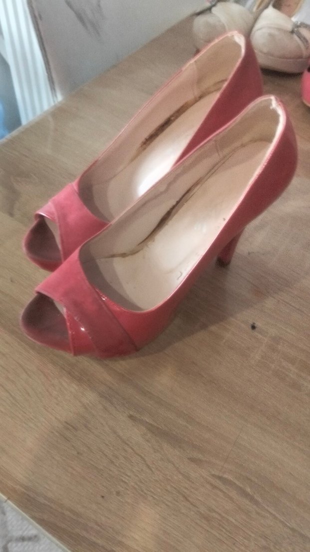 Parlak kırmızı abiye Topuklu Kadın Ayakkabı - Görsel 2
