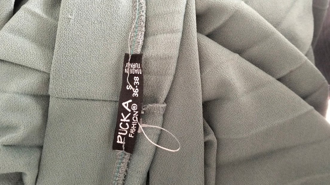 Yeşil Pilili Uzun Kadın Etek 36 38 beden - Görsel 3