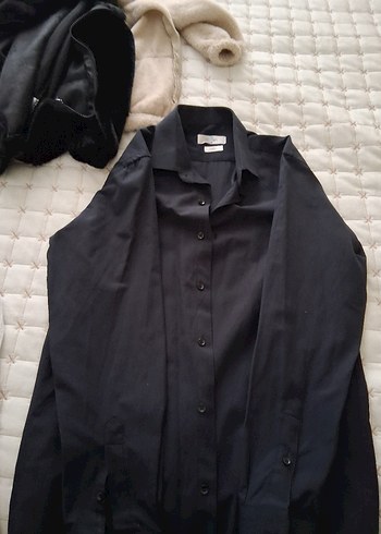 lacıvert Erkek Düğmeli Uzun Kollu Gömlek - Görsel 3