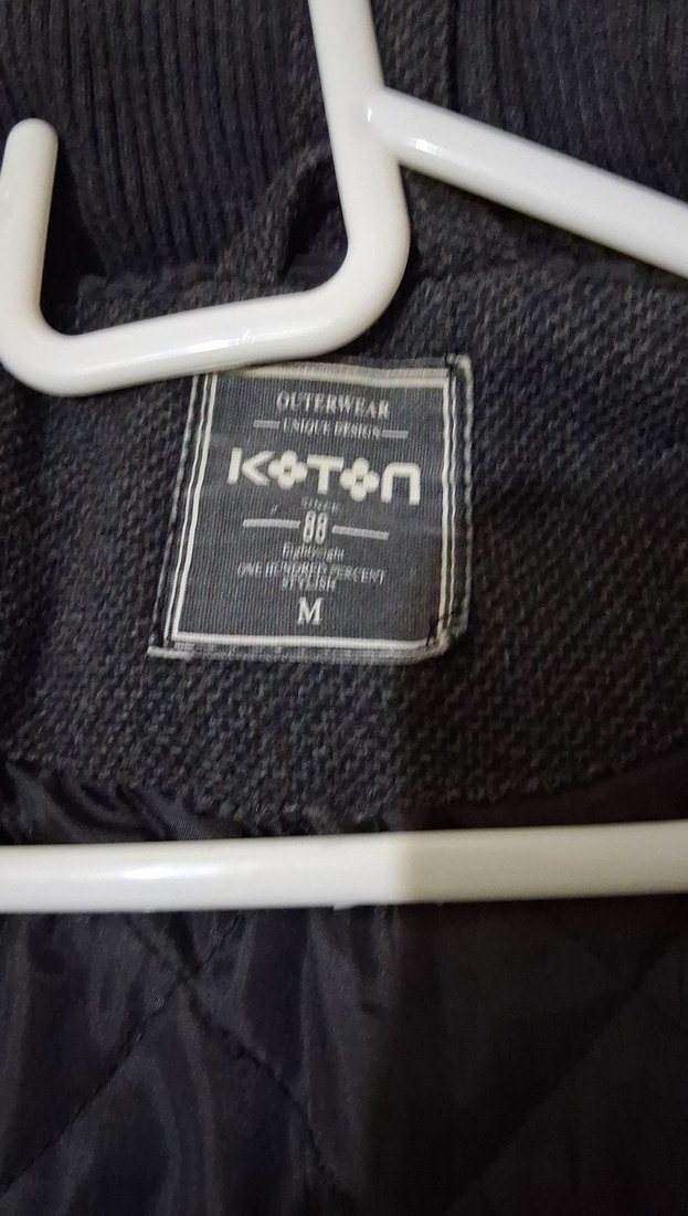 Gri Düğmeli Erkek Denim kaşe - Görsel 4