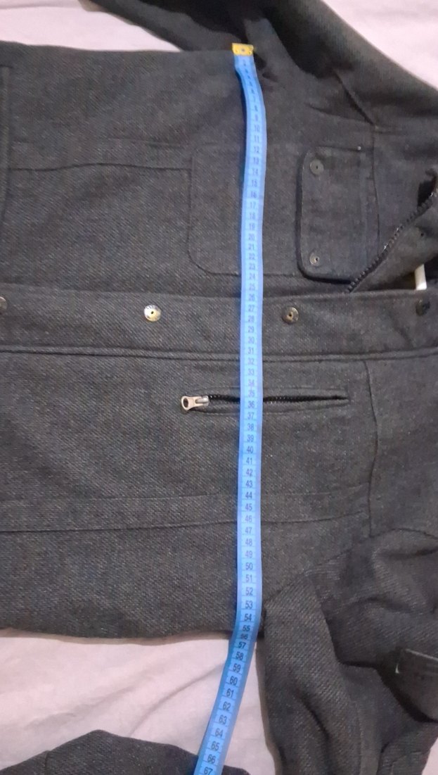 Gri Düğmeli Erkek Denim kaşe - Görsel 5