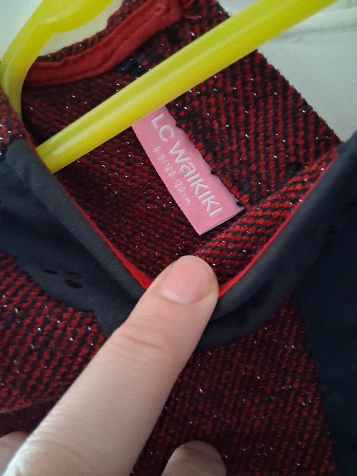 Bordo Parlak  Kolsuz Midi Elbise - Görsel 2