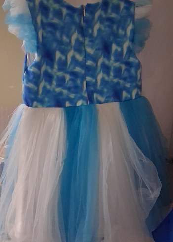 Mavi Kız Çocuk boy Elbise - Görsel 2