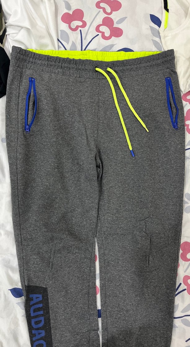 Gri Erkek Çocuk Fermuarlı Eşofman Altı - Görsel 2