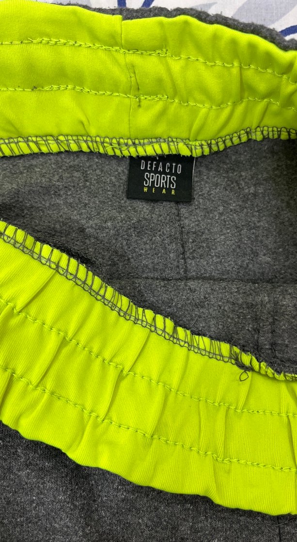 Gri Erkek Çocuk Fermuarlı Eşofman Altı - Görsel 3