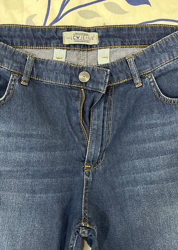 Kadın Mavi Koyu Renk Düğmeli Kot Şort - Görsel 2