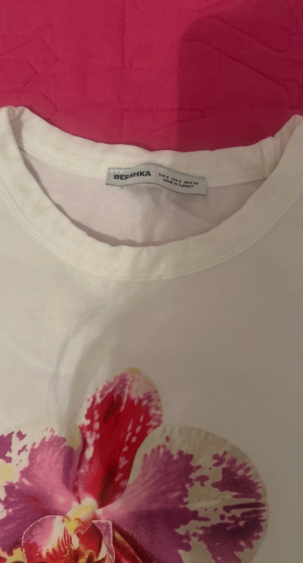 Gri Kısa Kollu Pamuklu Hamile Tişörtü - Görsel 3