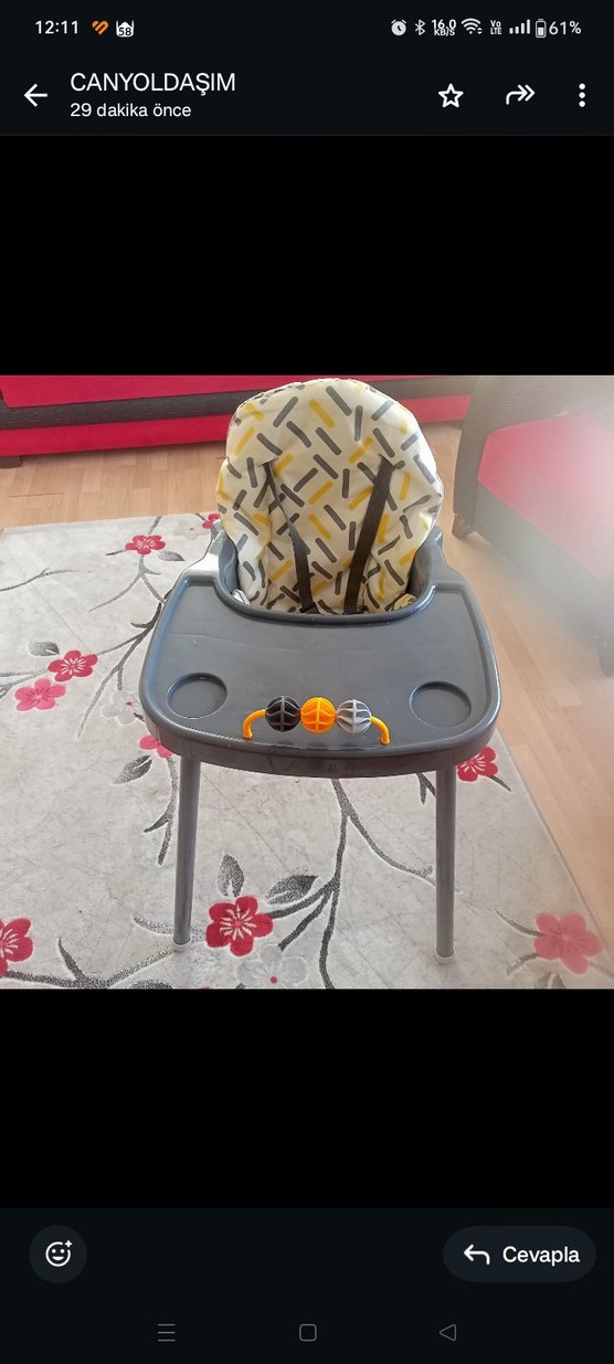 Baby Plus Tako Kahverengi Mama Sandalyesi - Görsel 3