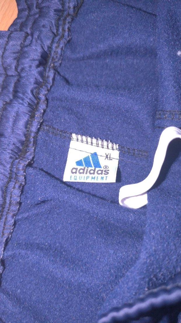 Erkek Mavi Orijinal Adidas Fermuar cepli Eşofman - Görsel 3