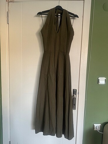 Zara Zara elbise, Zara halter yaka midi elbise
