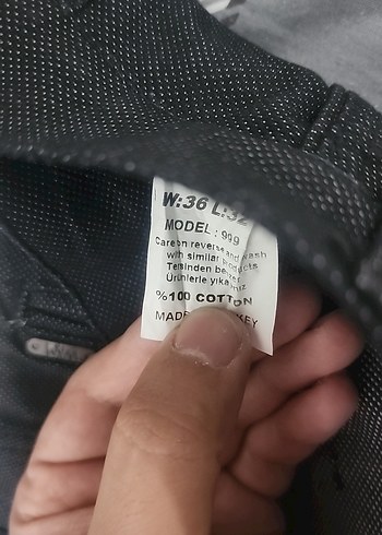 SIYAH KUMAŞ PANTOLON - Görsel 3