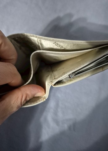 Gri Yılan Desenli Deri Kadın Cüzdan - Görsel 4