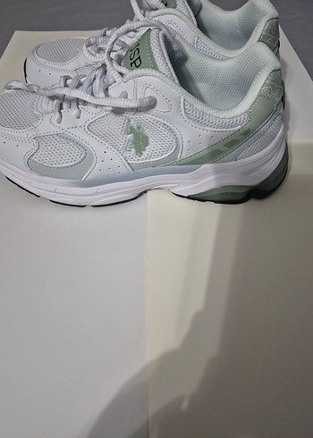 U.S.Polo Assn Beyaz Kadın Spor Ayakkabısı - Görsel 2