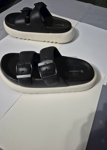 Siyah Platform Topuklu Kadın Terlik - Görsel 3