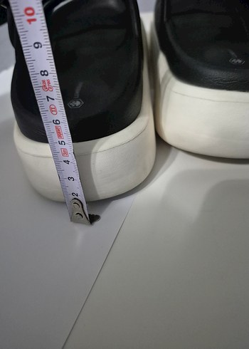 Siyah Platform Topuklu Kadın Terlik - Görsel 4