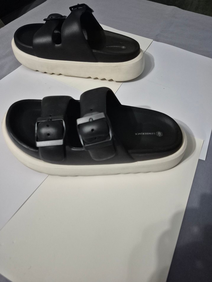 Siyah Platform Topuklu Kadın Terlik - Görsel 3