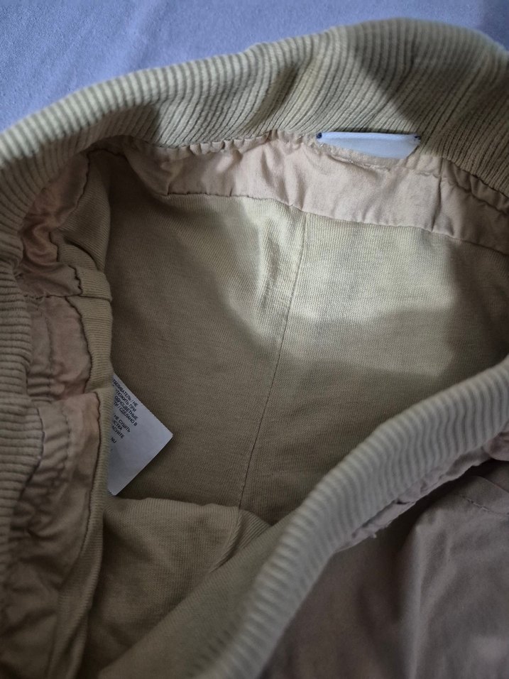 Bej Erkek Çocuk Bol Kesim Keten Pantolon - Görsel 3